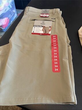 Men’s olive green light color shorts Hurley Trek Hybrid Shorts